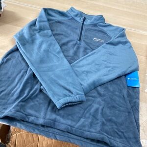 Columbia Men Granite Mountain Half-Zip Fleece Logo Jacket Blouse Pullover XXL